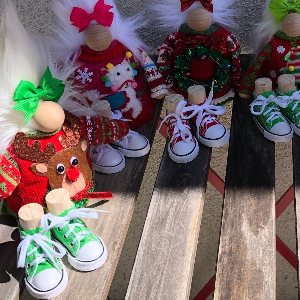 Ugly Christmas Sweater Gnome Green Xmas Rudolph Converse Sneaker Gift Guide